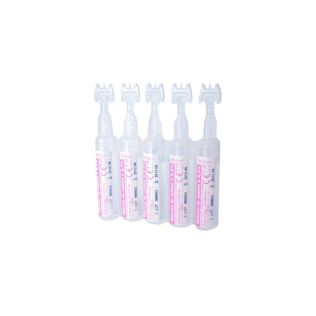Dosettes sérum physiologique, 5 ml, boîte de 40