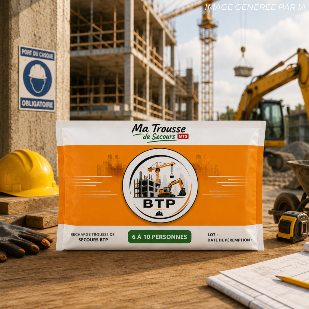 Recharge trousse de secours BTP - 6 à 10 personnes