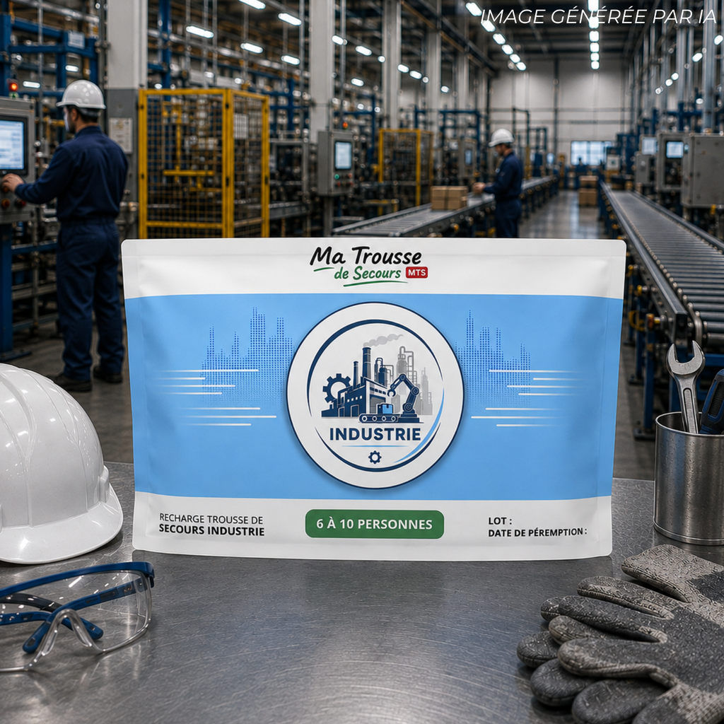 Recharge trousse de secours Industrie - 6 à 10 personnes