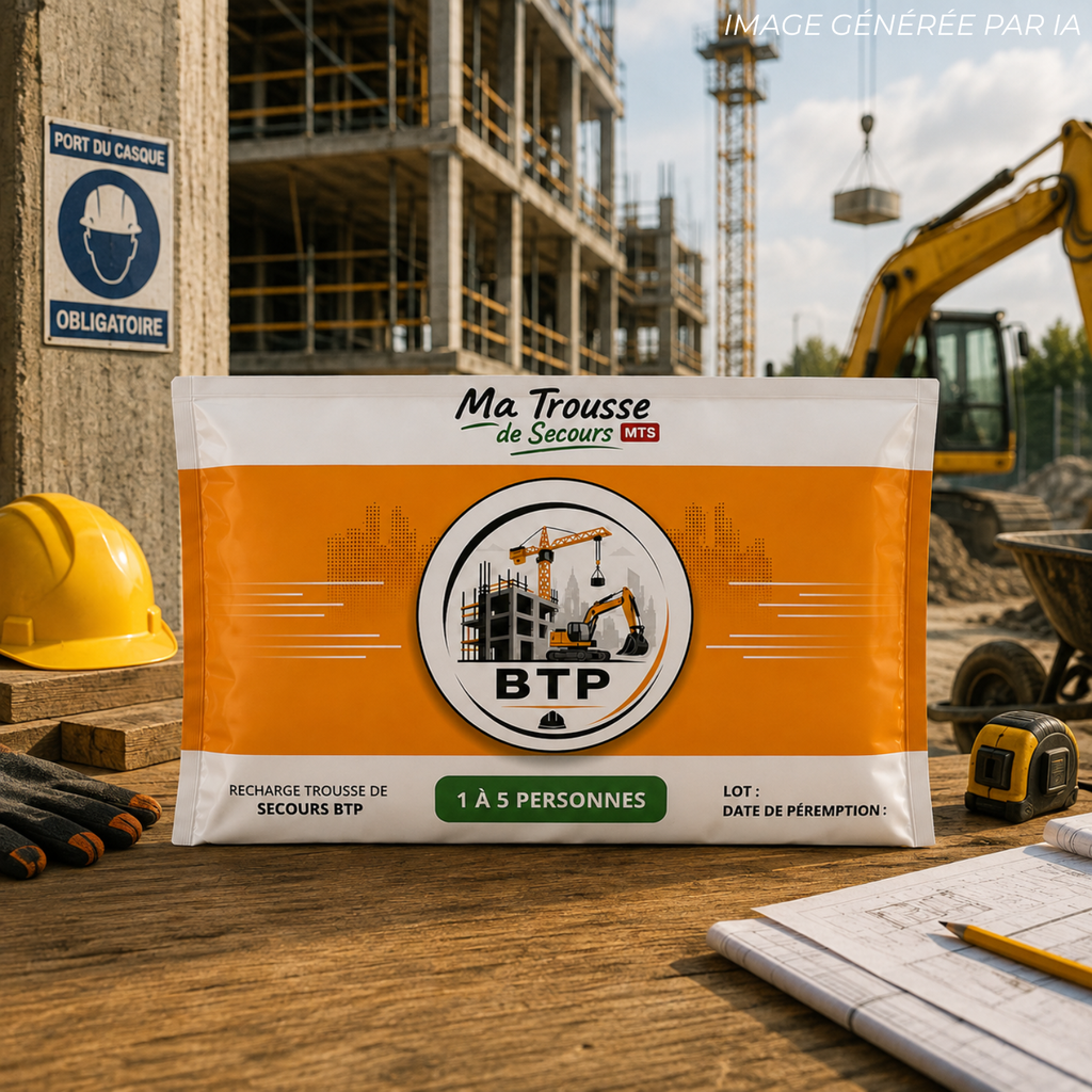 Recharge trousse de secours BTP - 1 à 5 personnes
