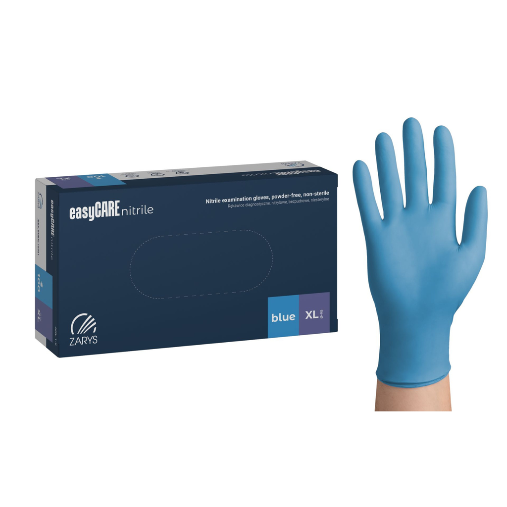 Gants Nitrile non poudrés, boîte de 100, taille XL 9/10