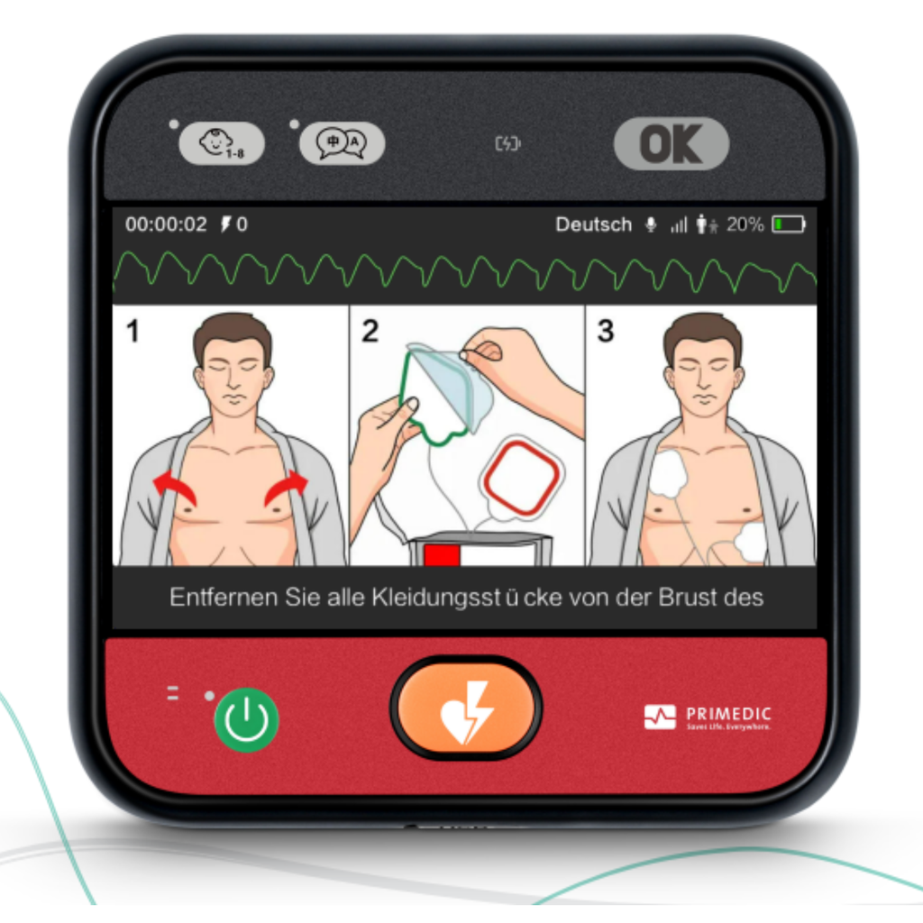 Défibrillateur Primedic Heartsave myPAD avec ECG (Automatique)