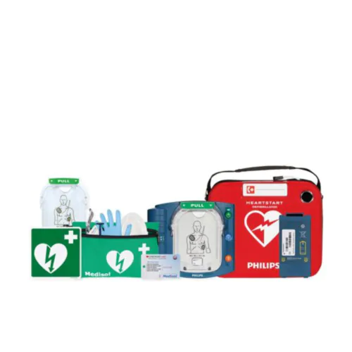 Défibrillateur "HEARTSTART HS1" avec housse