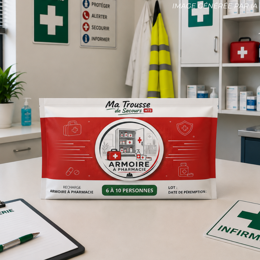 Recharge armoire à pharmacie - 6 à 10 personnes