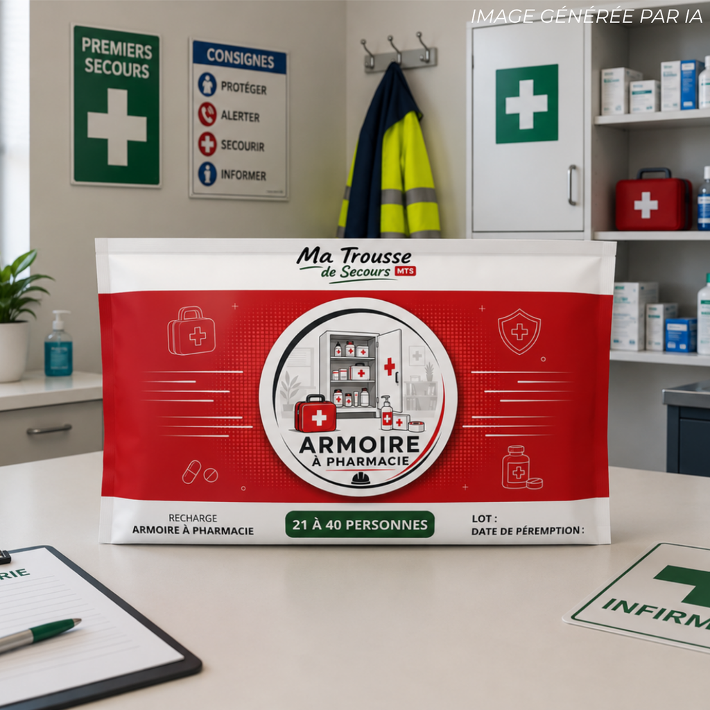 Recharge armoire à pharmacie - 21 à 40 personnes